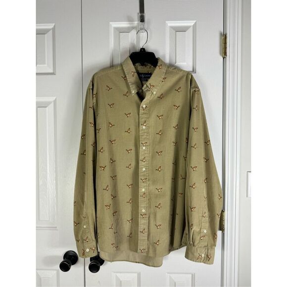 Ralph Lauren Mens Custom Fit Duck Button Front Shirt Size XXL - Picture 1 of 3